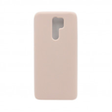 Чехол накладка Silicone Case Xiaomi Redmi 9 пудра