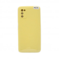 Чехол накладка Soft Touch Samsung A03S желтый