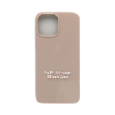 Чехол накладка Silicone Case открытый низ (без лого) iPhone 13 Pro Max молочный оптом по низким ценам!