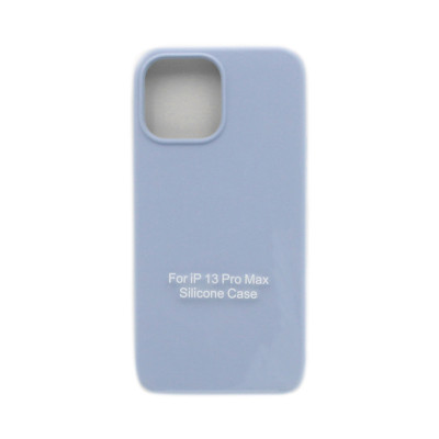 Чехол накладка Silicone Case открытый низ (без лого) iPhone 13 Pro Max сиреневый оптом по низким ценам!