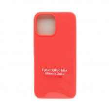 Чехол накладка Silicone Case (без лого) iPhone 13 Pro Max коралловый
