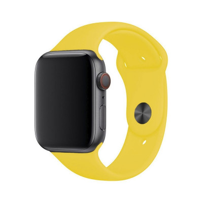 Браслет силикон Apple Watch 38-40mm желтый оптом по низким ценам!