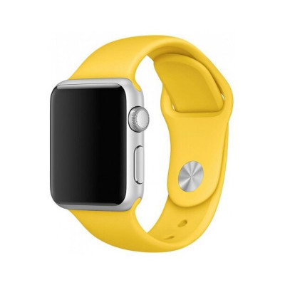 Браслет силикон Apple Watch 42-44mm желтый оптом по низким ценам!