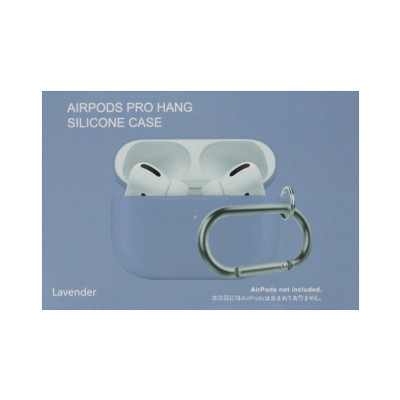 Чехол силикон AirPods Pro с карабином голубой оптом по низким ценам!