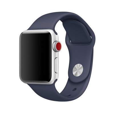Браслет силикон Apple Watch 42-44mm темно-серый оптом по низким ценам!