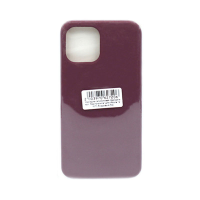 Чехол накладка Silicone Case (без лого) iPhone 12 6,7" бордовый оптом по низким ценам!