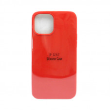 Чехол накладка Silicone Case (без лого) iPhone 12 6,7" красный