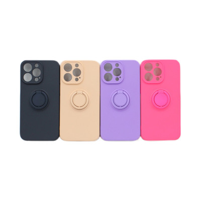 Чехол накладка с кольцом плотный однотонный  iPhone 13 Pro оптом по низким ценам!