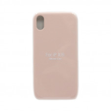 Чехол накладка Silicone Case (без лого) iPhone XR розовый