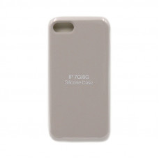 Чехол накладка Silicone Case (без лого) iPhone 7/8 бежевый