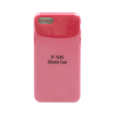 Чехол накладка Silicone Case (без лого) iPhone 7/8 малина оптом по низким ценам!