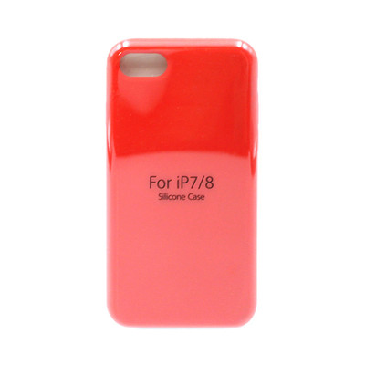 Чехол накладка Silicone Case (без лого) iPhone 7/8 красный оптом по низким ценам!