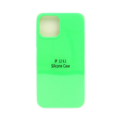 Чехол накладка Silicone Case (без лого) iPhone 12 6,1" ярко-зеленый оптом по низким ценам!