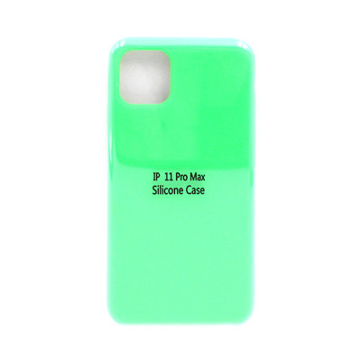 Чехол накладка Silicone Case (без лого) iPhone 11 Pro Max ярко-зеленый оптом по низким ценам!