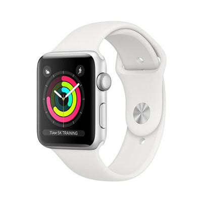 Браслет силикон Apple Watch 38-40mm белый оптом по низким ценам!