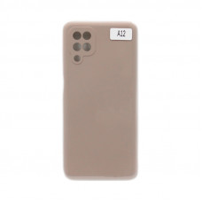 Чехол накладка Soft Touch Samsung A12 4G бежевый