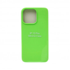 Чехол накладка Silicone Case (без лого) iPhone 13 Pro ярко-зеленый