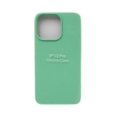 Чехол накладка Silicone Case (без лого) iPhone 13 Pro мятный оптом по низким ценам!