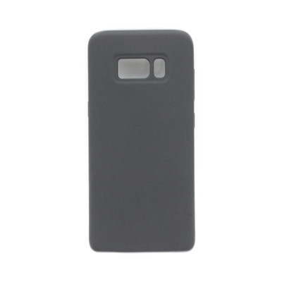 Чехол накладка Silicone Case Samsung S8 черный оптом по низким ценам!