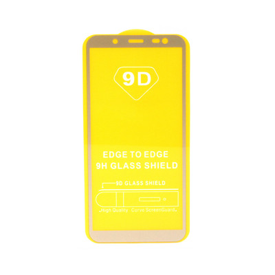 Защитное стекло 9D Samsung J6 2018 золото техпак оптом по низким ценам!