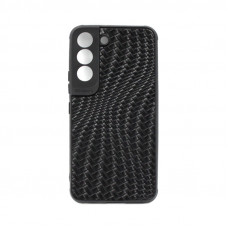 Чехол накладка под кожу 6D Camera плетенный Samsung S22
