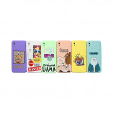 Чехол накладка Soft touch Print с защитой камеры Xiaomi Redmi 9A