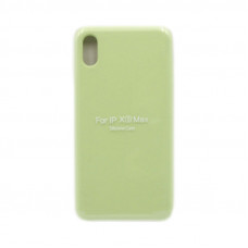 Чехол накладка Silicone Case (без лого) iPhone XS Max фисташковый