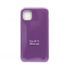 Чехол накладка Silicone Case (без лого) iPhone 11 фиолетовый