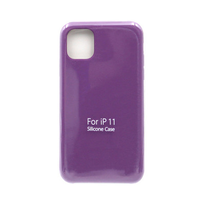 Чехол накладка Silicone Case (без лого) iPhone 11 фиолетовый оптом по низким ценам!