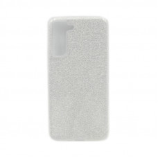 Чехол накладка Блеск Samsung S21 FE серый