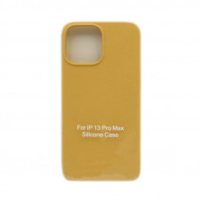 Чехол накладка Silicone Case открытый низ (без лого) iPhone 13 Pro Max бежевый