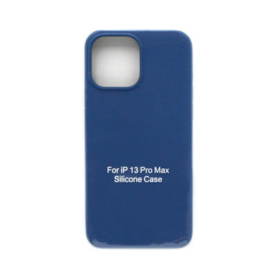 Чехол накладка Silicone Case открытый низ (без лого) iPhone 13 Pro Max синий оптом по низким ценам!