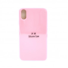 Чехол накладка Silicone Case (без лого) iPhone X/XS розовый