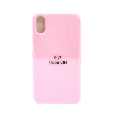 Чехол накладка Silicone Case (без лого) iPhone X/XS розовый оптом по низким ценам!