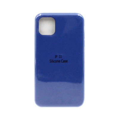 Чехол накладка Silicone Case (без лого) iPhone 11 синий оптом по низким ценам!
