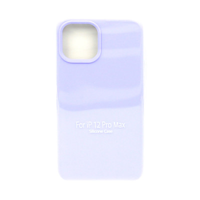 Чехол накладка Silicone Case (без лого) iPhone 12 6,7" сиреневый оптом по низким ценам!